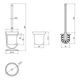 Йоржик Lidz Oreo 0503 підлоговий (матове скло) LDORE0503CRM22324 Chrome - изображение 2