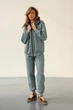 Костюм утепленный на флисе, брюки и кофта на молнии German Volf Мята L(46) 24018 - изображение 3