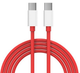 Кабель Data Cable UltraDART / SuperVOOC/Warp/150W/240W/10A 1m Type-C на Type-C/USB-C (OEM) (017260) (red) - зображення 1