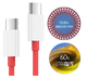 Кабель Data Cable UltraDART / SuperVOOC/Warp/150W/240W/10A 1m Type-C на Type-C/USB-C (OEM) (017260) (red) - зображення 3
