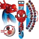 Дитячий наручний годинник з 3d проектором "Spiderman (Людина-павук, Спайдермен)" 1002-3 - зображення 1