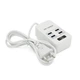 Сетевой фильтр ТВ-Т05, 4 USB, 1.5 м, сечение 3х0,75мм, 2.1А, White Voltronic ТВ-Т05-White - изображение 1