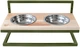 Подставка с мисками 10 cents for Jack модель №5 S/M/L 600 мл Хаки (2230069) - изображение 1