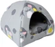 Лежак для собак и кошек 10 cents for Jack Вигвам 40х40х35 см Мыши на сером фоне (2230095) - изображение 2