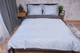 Комплект постельного белья Moon&Star Satin Premium Skyline Gray Семейный 143х210х2 см наволочки 4х70х70 см (MS-820002887) - изображение 2