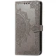 Кожаный чехол-книжка Epik Art Case с визитницей для Xiaomi Redmi Note 8T Серый - изображение 1