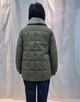 Женская демисезонная куртка Max Mara (Vivilona) 2531 Оливковый, 4XL - изображение 3