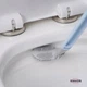 Туалетная щетка силиконовая для унитаза Simplefit в виде клюшки Белая (M7702000330) - изображение 9