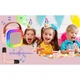 Портативная колонка с 2-мя караоке микрофонами Winso K12 Аккумуляторная с RGB подсветкой 10W Розовая - изображение 8