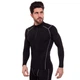 Спортивная компрессионная футболка мужская Zelart Fit 505 размер 3XL (185-190 см) Black-White - изображение 3