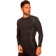 Спортивная компрессионная футболка мужская Zelart Fit 1001 размер L (170-175 см) Black-Grey - изображение 1