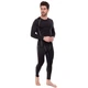 Спортивная компрессионная футболка мужская Zelart Fit 500 размер XL (175-180 см) Black-Grey - изображение 6