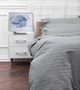 Комплект постельного белья Moon&Star Satin Stripe «Stripe Gray» King Size 220x240 наволочки 2х40х60 (MS-820003640) - изображение 2