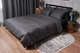 Комплект постельного белья Moon&Star Satin Stripe «Stripe Black» полуторный 143х210 наволочки 2х50х70 (MS-820003691) - изображение 1