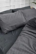 Комплект постельного белья Moon&Star полуторный 143х210 наволочки 4х70х70 Gray Stripe&Black Бязь Gold Люкс (MS-820001063) - изображение 5