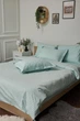 Комплект постельного белья Moon&Star полуторный 143х210 наволочки 4х70х70 Stripe Mint Satin Stripe (MS-820000609) - изображение 3
