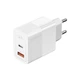 Сетевое зарядное устройство ESSAGER Pinchen 33W Travel Phone Charger USB A + TYPE C EU White (ECTAC-PCB02-P) - изображение 1