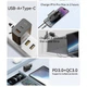 Сетевое зарядное устройство ESSAGER Pinchen 33W Travel Phone Charger USB A + TYPE C EU White (ECTAC-PCB02-P) - изображение 9