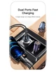 Автомобильное зарядное устройство Essager Gyroscope Mini 45W Car Charger USB-A + Type-C Blue (ECCAC45-TL03-Z) - изображение 8