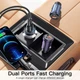 Автомобильное зарядное устройство Essager Gyroscope Mini Charger USB-A + Type-C 30W Blue (ECCAC-TL03) - изображение 3