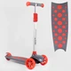 Дитячий самокат Best Scooter LK-52003. Підсвічування деки, коліс та дисків, PU колеса, знімне кермо. Червоний - изображение 1