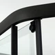 Душевой бокс DUSEL GLARE Black Matt 90x90x210 стекло прозрачное, профиль черный, без крыши - изображение 4