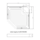 Душевой бокс DUSEL GLARE Satin 90x90x210 стекло прозрачное, профиль сатин, без крыши - изображение 12
