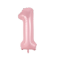 Фольгированная Цифра 1 Размер 75см | Sugar Pink - изображение 1