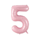 Фольгированная Цифра 5 Размер 75см | Sugar Pink - изображение 1