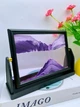Песчаная картина Moving Sandscapes прямоугольная в чёрной рамке 25х18см фиолетовая - изображение 1