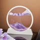 Картина-антистресс Moving Sandscapes в белой рамке 18 см фиолетовая - изображение 1
