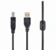 Кабель Cablexpert CCF-USB2-AMBM-10, премиум качество USB 2.0 A-папа/B-папа, 3 м., с ферритовой сердцевиной - изображение 1
