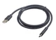Кабель Cablexpert CCP-USB2-AMCM-10, преміум якість USB 2.0 A-тато/C-тато, 3,0 м. чорний - зображення 2
