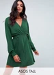 Зеленое мини платье Asos L Stk002969 - изображение 1