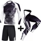 Комплект для спорта Шорты, Легинсы и Футболка "3 в 1" Artix Ice-black (термобелье) 2XL - изображение 1