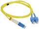 Patchcord optyczny Intellinet LC/APC - SC/APC 9/125 Duplex 3 m Blue (8057685303935) - obraz 1