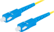 Patchcord optyczny Lanberg SM SC/UPC - SC/UPC Simplex G657a1 3 mm 10 m Yellow (FO-SUSU-SS11-0100-YE) - obraz 1