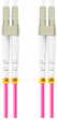 Patchcord optyczny Lanberg MM LC/UPC - LC/UPC Duplex om4 3 mm 10 m Violet (FO-LULU-MD41-0100-VT) - obraz 1