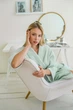 Халат женский вафельный COSY 303 2XL с шалевым воротником мятный - изображение 9