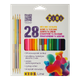 Олівці кольорові 28кол. ZiBi 2442 KIDS Line (12 стандартних + 4 двосторонні) тригранні (12) /ZB.2442/ - изображение 1