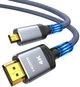 ​Кабель Highwings microHDMI to HDMI 2.0 4K@60Hz 3м серый - изображение 1