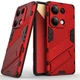 Захисний чохол з підставкою Deexe Bibercas для Xiaomi Redmi Note 13 Pro 4G / Poco M6 Pro - Red - зображення 1