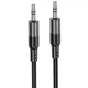 Кабель HOCO Spirit transparent AUX audio cable UPA27 |1.2M| черный - изображение 1