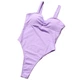 Женский сплошной купальник Eleve fashion "FlexSwim" фиолетовый M - изображение 2