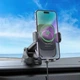 Авто зарядное беспроводное + держатель Borofone BH203 Blue Charm Wireless 15W - изображение 6
