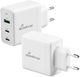 Ładowarka Mediarange USB/2xUSB-C 65W/FAST White (MRMA116) - obraz 1