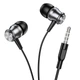 Наушники BOROFONE Platinum metal universal earphones with microphone BM75 |1.2m, Hi-Fi| серые - изображение 2