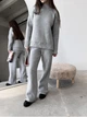 Женский вязаный костюм Marco Larionoff 42-46 светло-серый (003021) - изображение 9