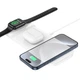 Зарядка Qi HOCO Step 3-in-1 wireless fast charger CQ5 (iWatch) |22.5 W Total| белая - изображение 2
