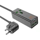 Удлинитель Hoco Talent desktop charger AC9A |2USB/Type-C, PD/QC, 30W/10A| черный - изображение 1